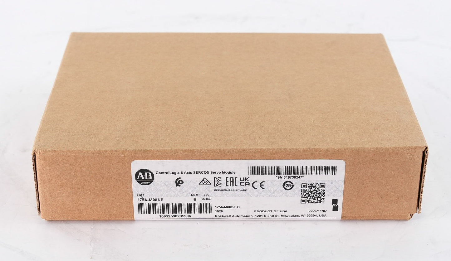 Allen Bradley 1756-M08SE /B ControlLogix 8 Axis SERCOS Module - Sealed Surplus