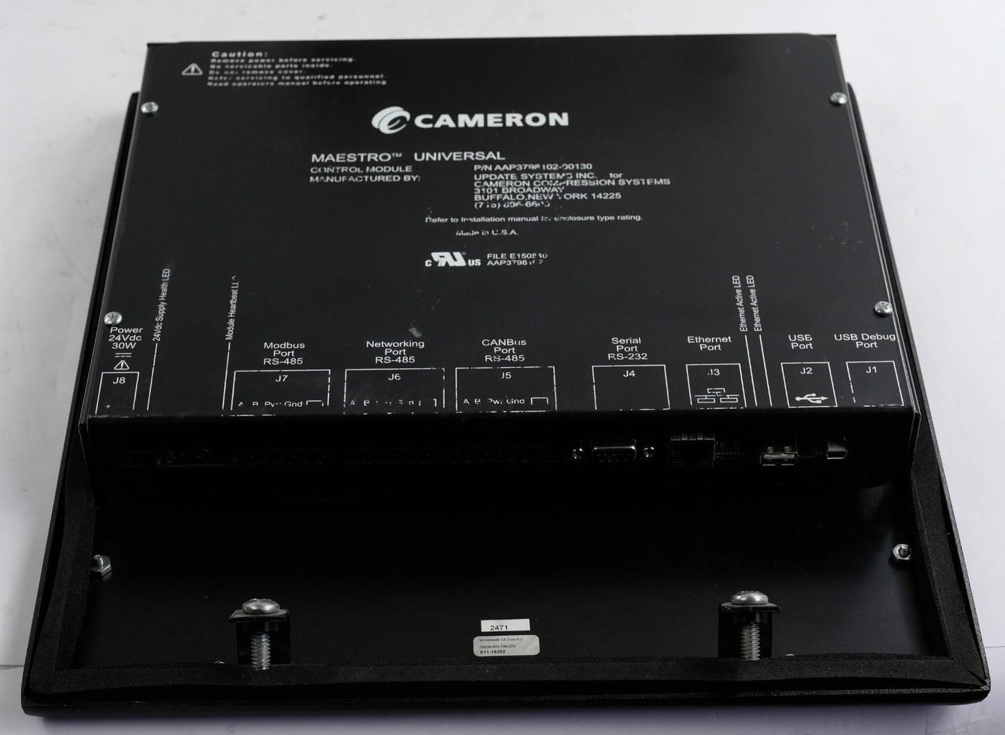 Cameron AAP3798102-00130 Display Panel HMI Maestro Control ModuleAAP379810200130