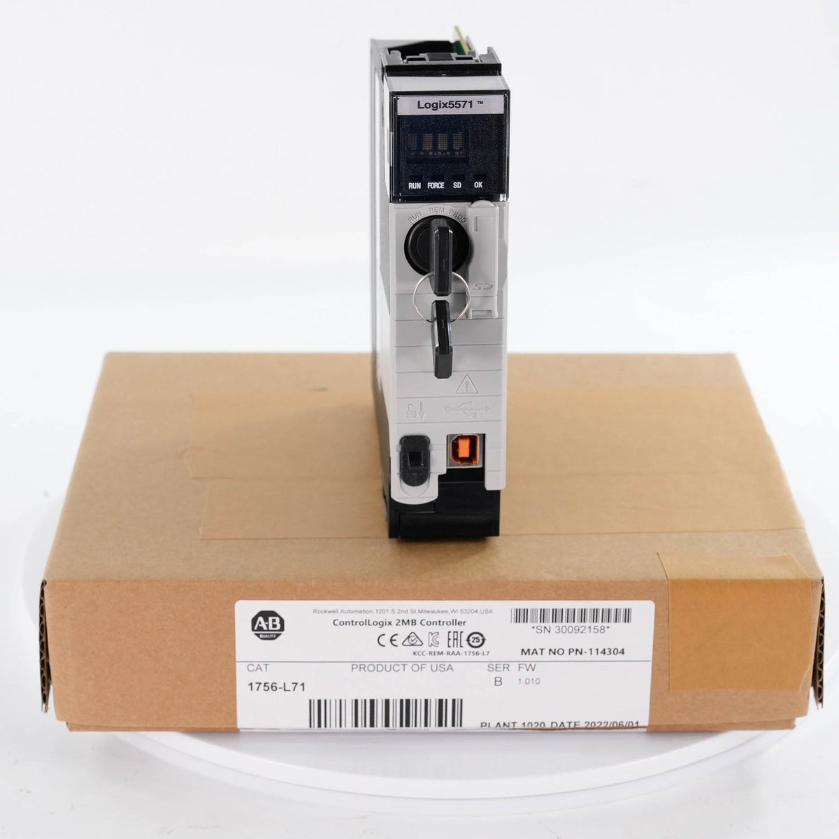 Allen Bradley 1756-L71 Ser B ControlLogix 5571 Logix5571 Processor 2MB