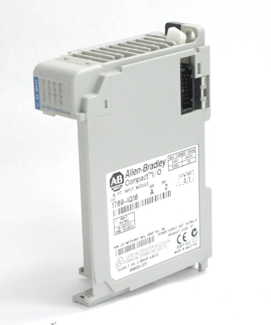 Allen Bradley 1769-IQ16 /A Compact I/O Input Module Ser A Rev 2 F/W 3.1