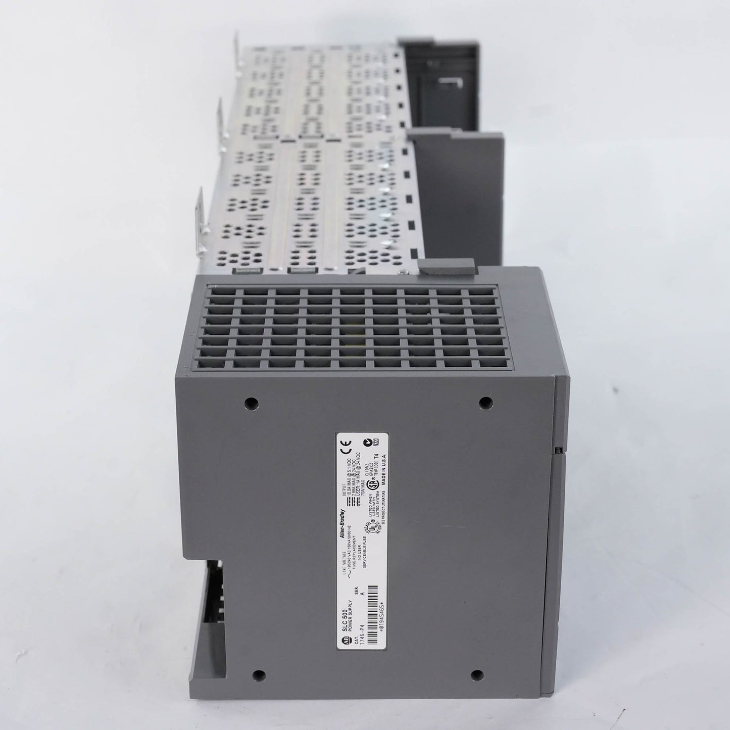 Allen Bradley 1746-A10 Ser B 10-Slot Chassis w/ 1746-P4 Power Supply 85-265 VAC