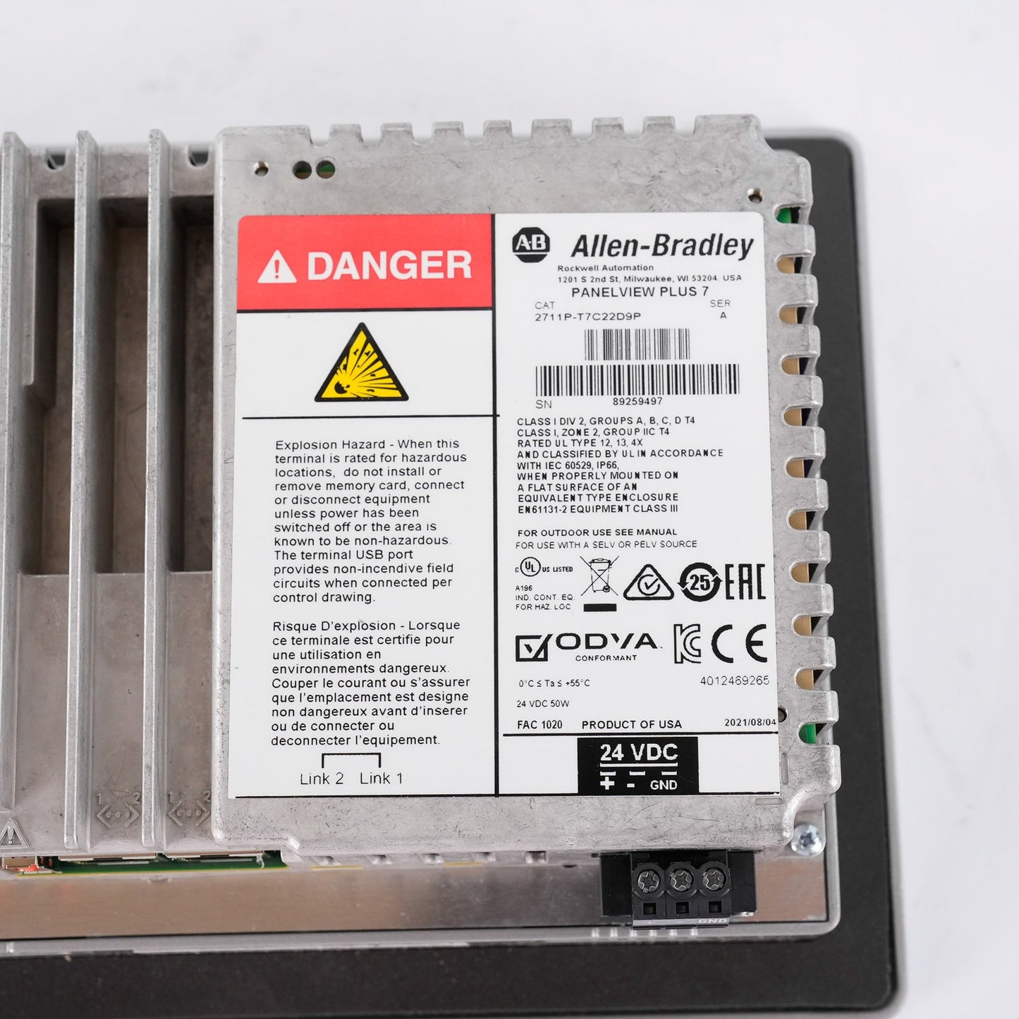 Allen Bradley 2711P-T7C22D9P /A PanelView Plus 7 Performance 2711PT7C22D9P Ser A
