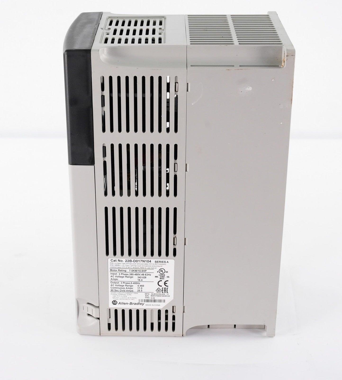 Allen Bradley 22B-D017N104 /A PowerFlex 40 AC Drive 480V - Without Original Box