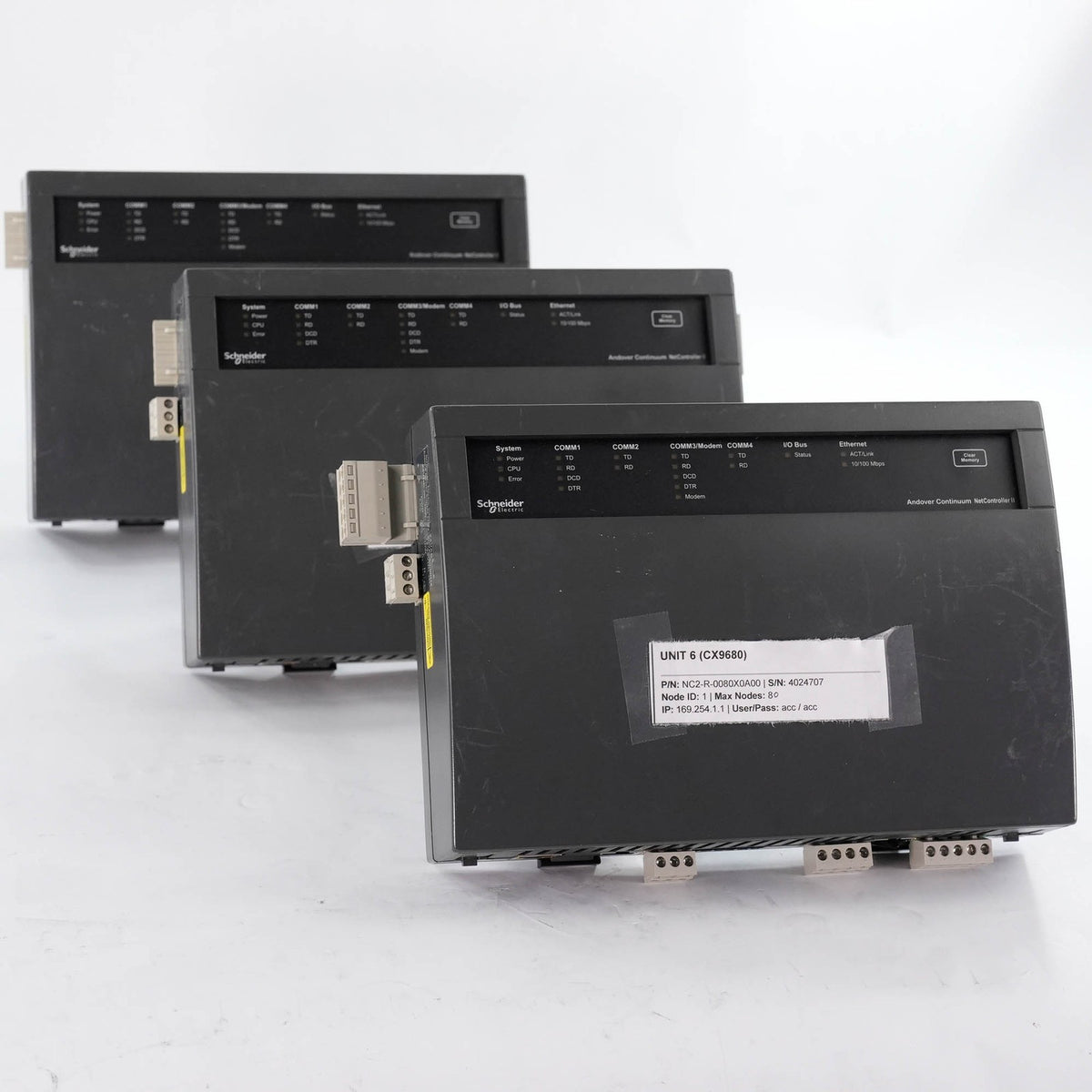 Andover NetController II CX9680 NC2-R-0080X0A00 8 Node Controller XDriver Alarms