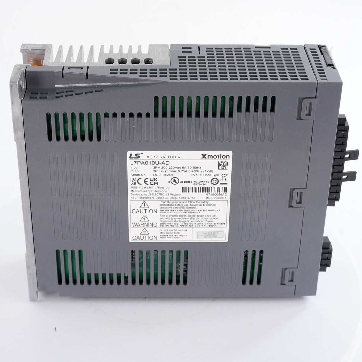 LS L7PA010U-AD L7P Series AC Servo Drive 1kW 200-230V 3-Phase L7PA010UAD 5.1A 50