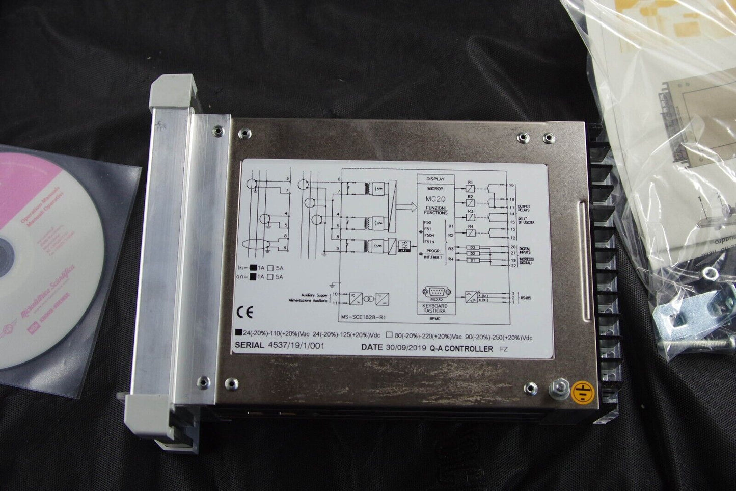 Microelettrica Scientifica MS MC20 Microprocessor Overcurrent Earth Fault Relay