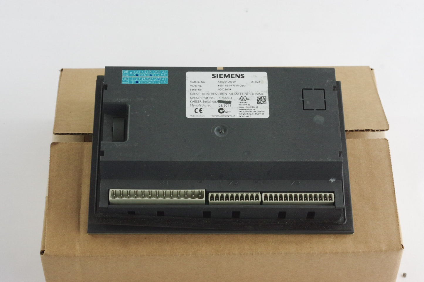 Siemens Kaeser Sigma Control 6ED1051-4RS10-0BA1 6ED1 051-4RS10-0BA1 A5E02409959