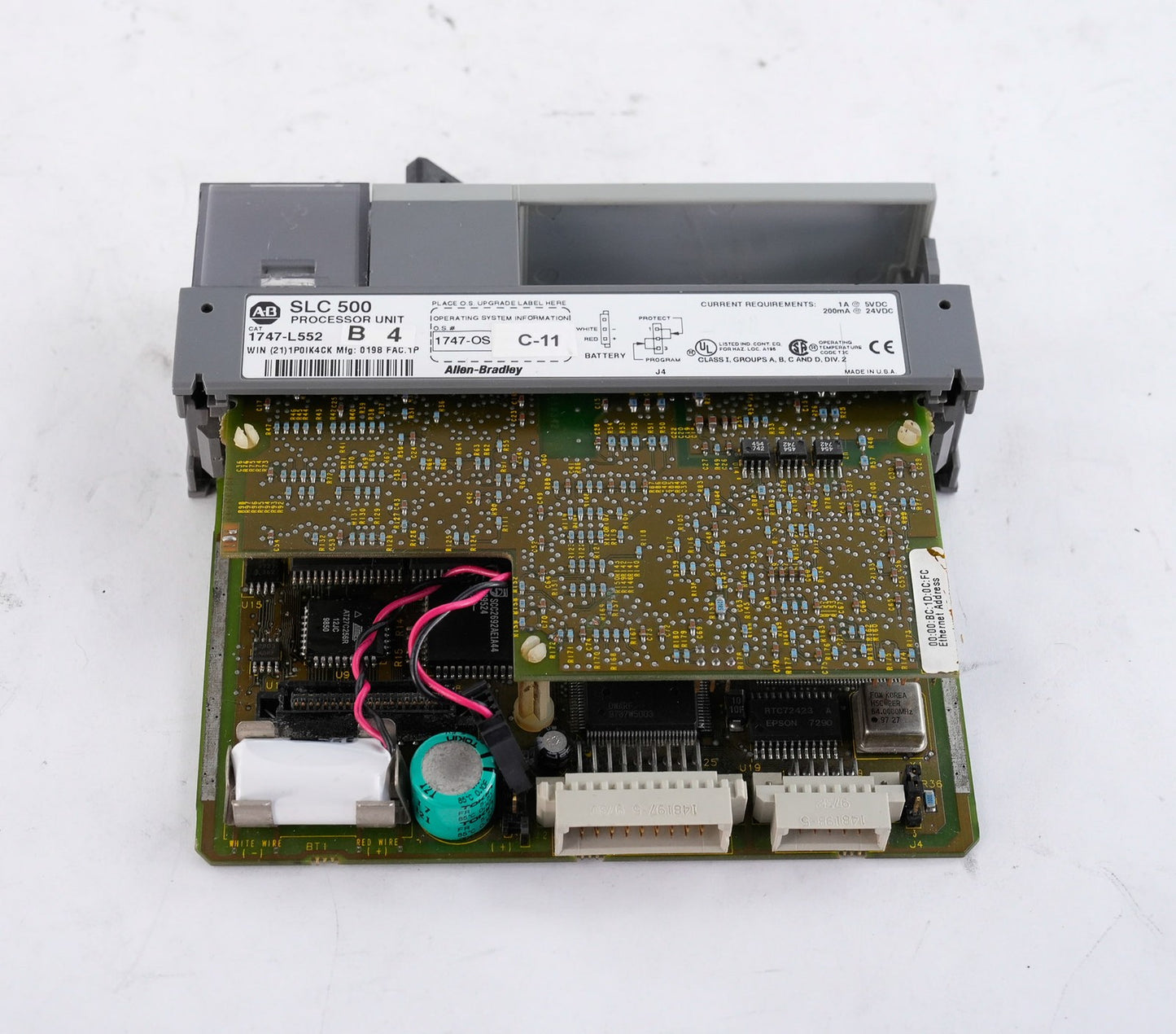 Allen Bradley 1747-L552 /B SLC 500 Processor Unit + Key 1747L552