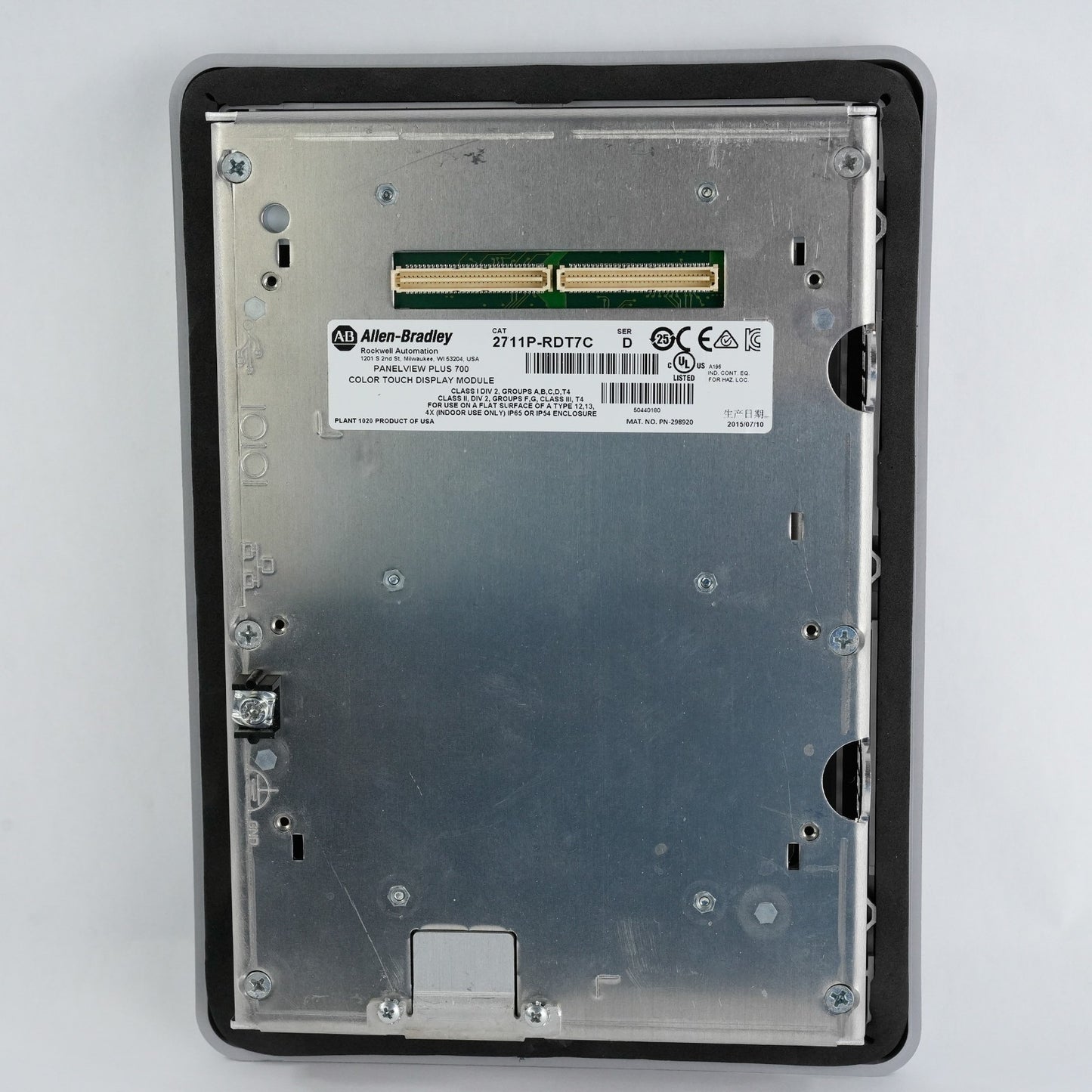 Allen Bradley 2711P-RDT7C /D PanelView Plus 700 Color/Touch Display Module