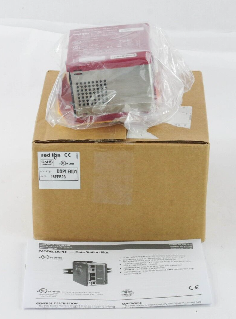 2023 Red Lion DSPLE001 DSP Data Station Plus Protocol Converter - Open Surplus