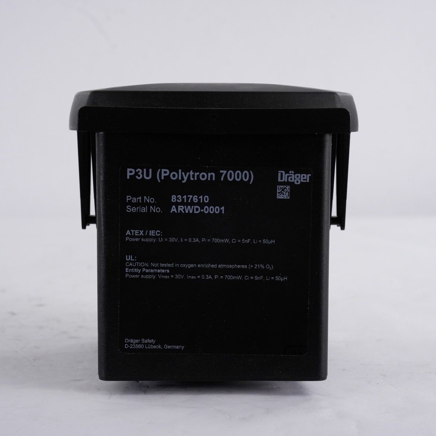 Drager P3U Polytron 7000 Gas & Oxygen Detector 8317610