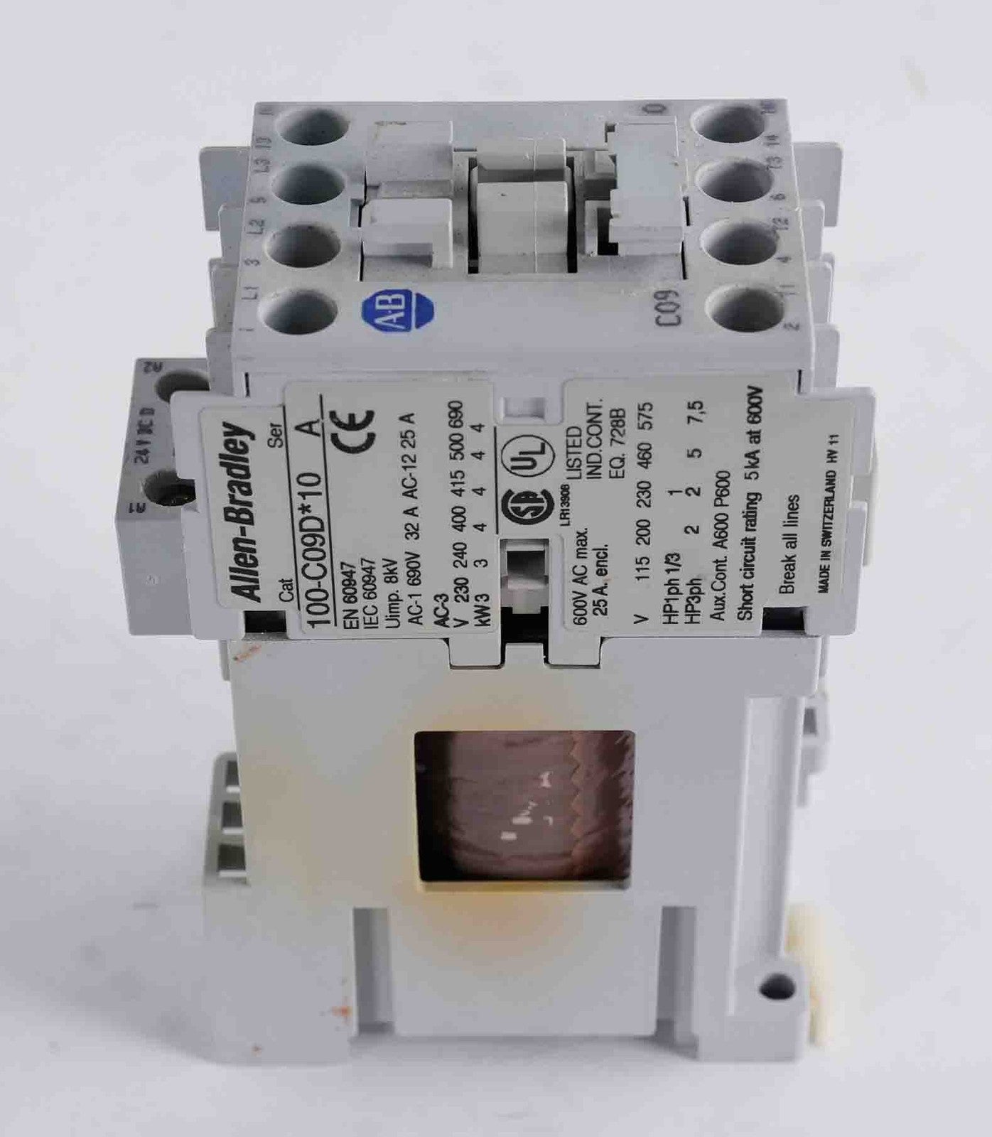 Allen Bradley 100-C09D*10 /A Contactor 120VAC 100C09D10 3-Pole