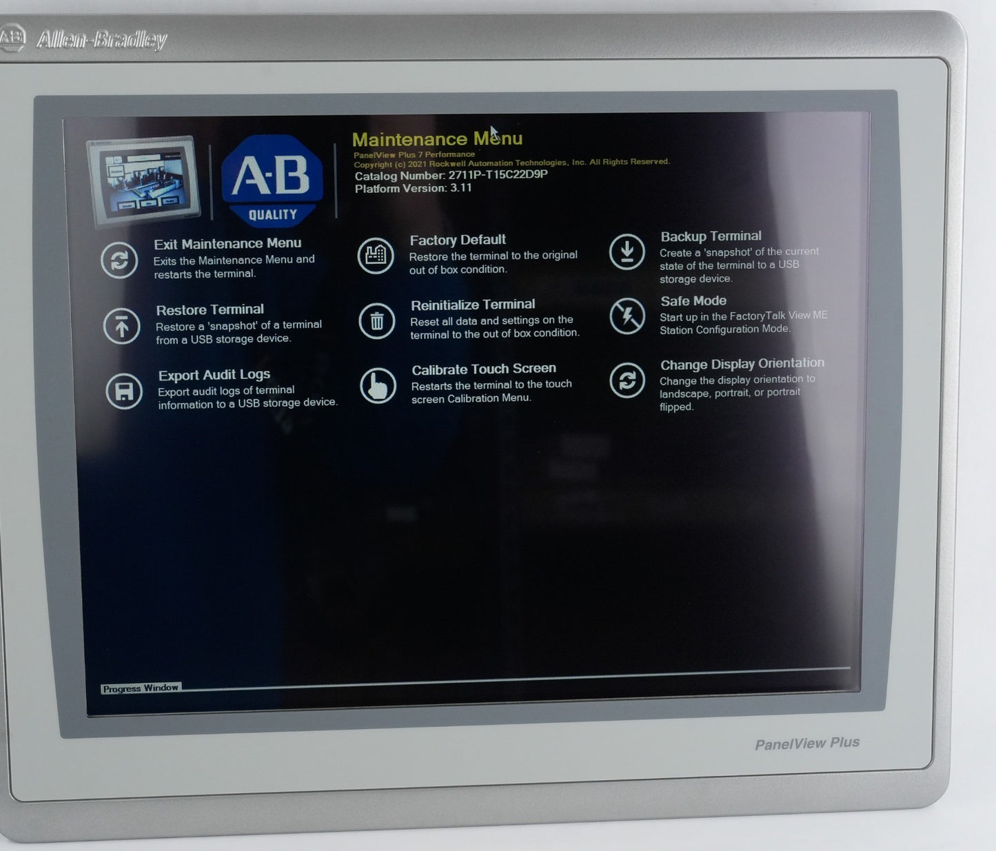 Allen Bradley 2711P-T15C22D9P /B PanelView Plus 7 15" - 0 Runtime / Blemished