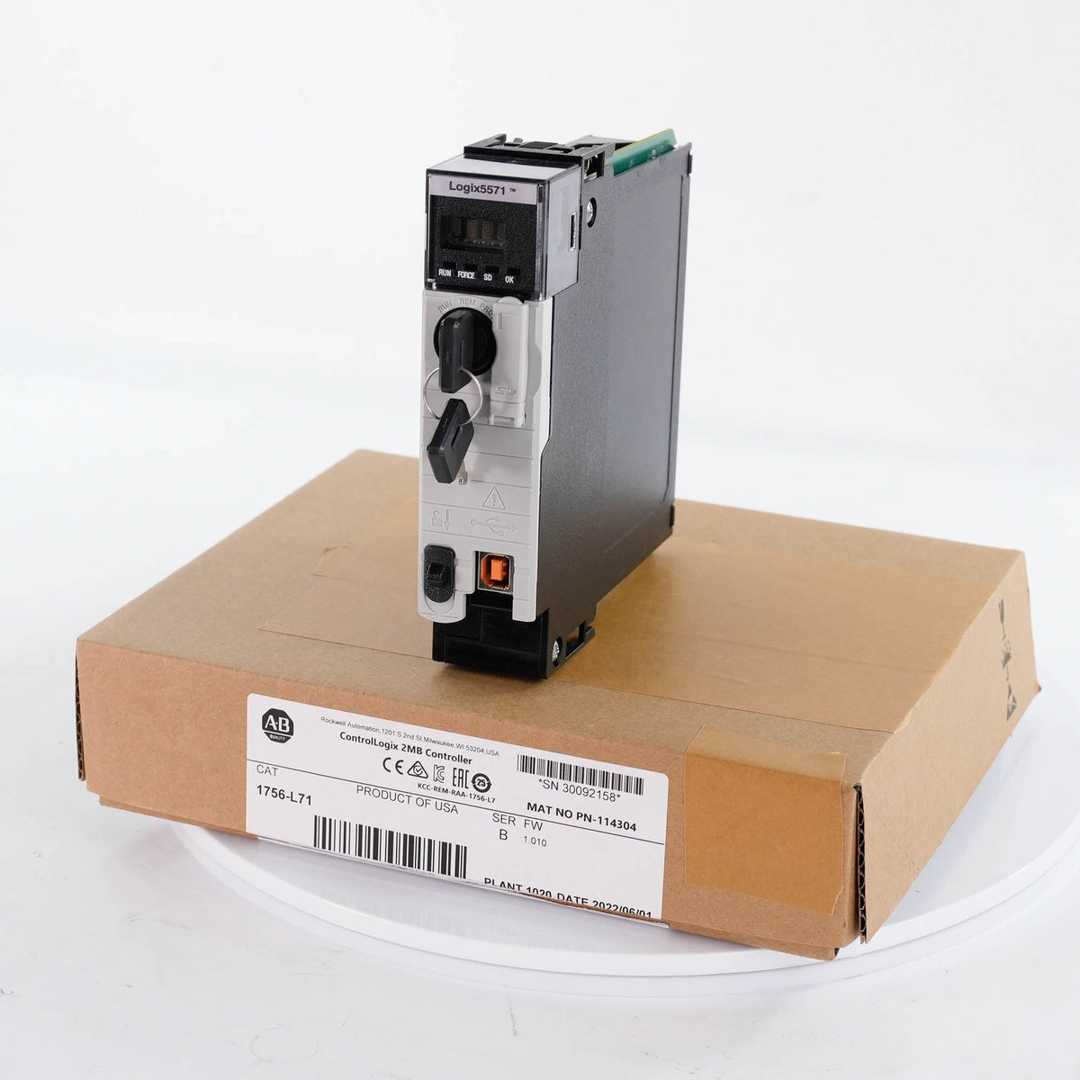 Allen Bradley 1756-L71 Ser B ControlLogix 5571 Logix5571 Processor 2MB