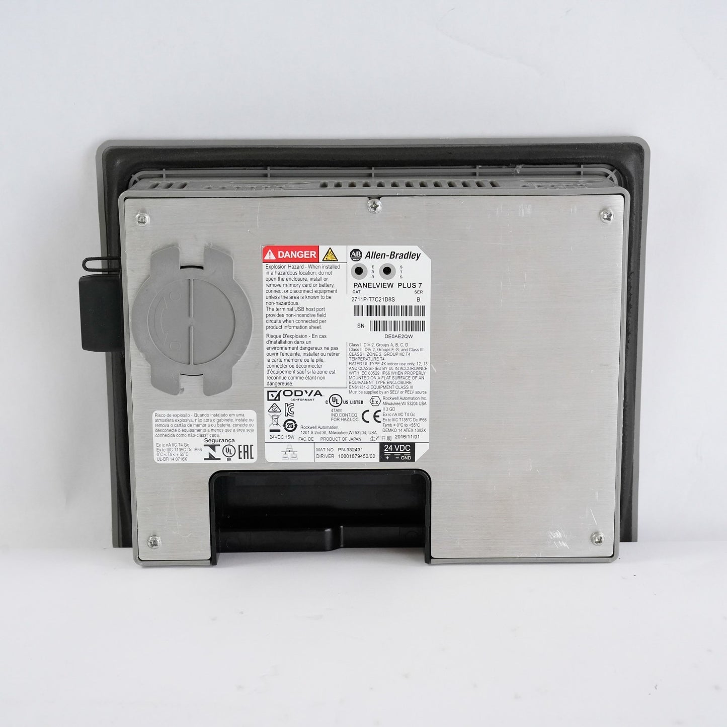 Allen Bradley 2711P-T7C21D8S /B Panelview Plus 7 Operator Interface Panel