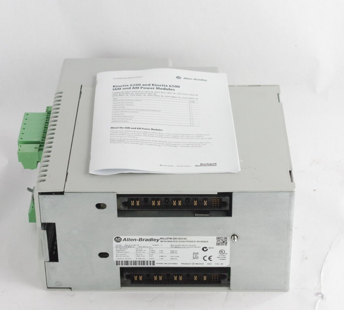 Allen Bradley 2094-BC01-M01-M SER A Kinetix 6200/6500 Integrated Module