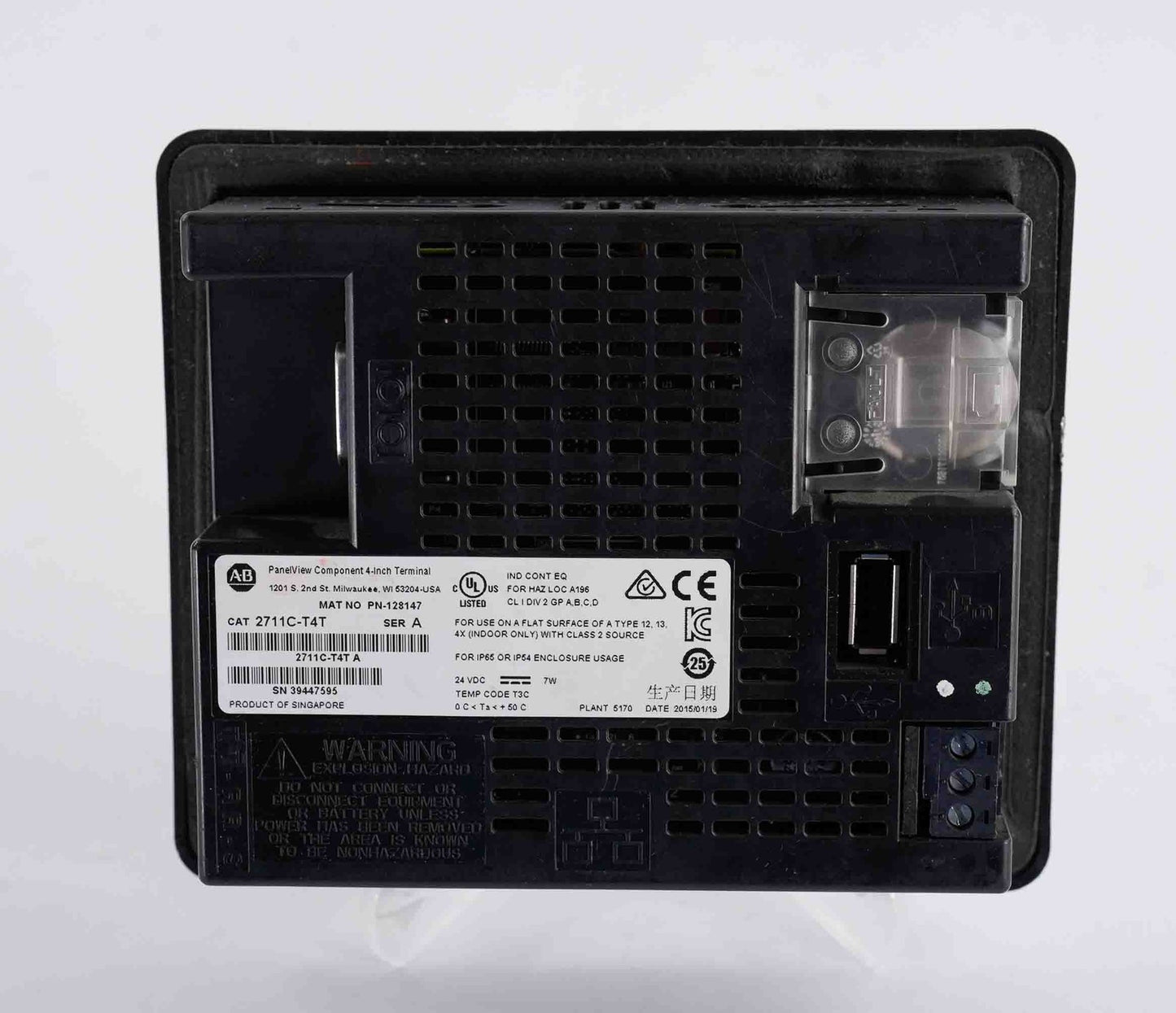 Allen Bradley 2711C-T4T /A PanelView Component C400 HMI 4" Display 2711CT4T