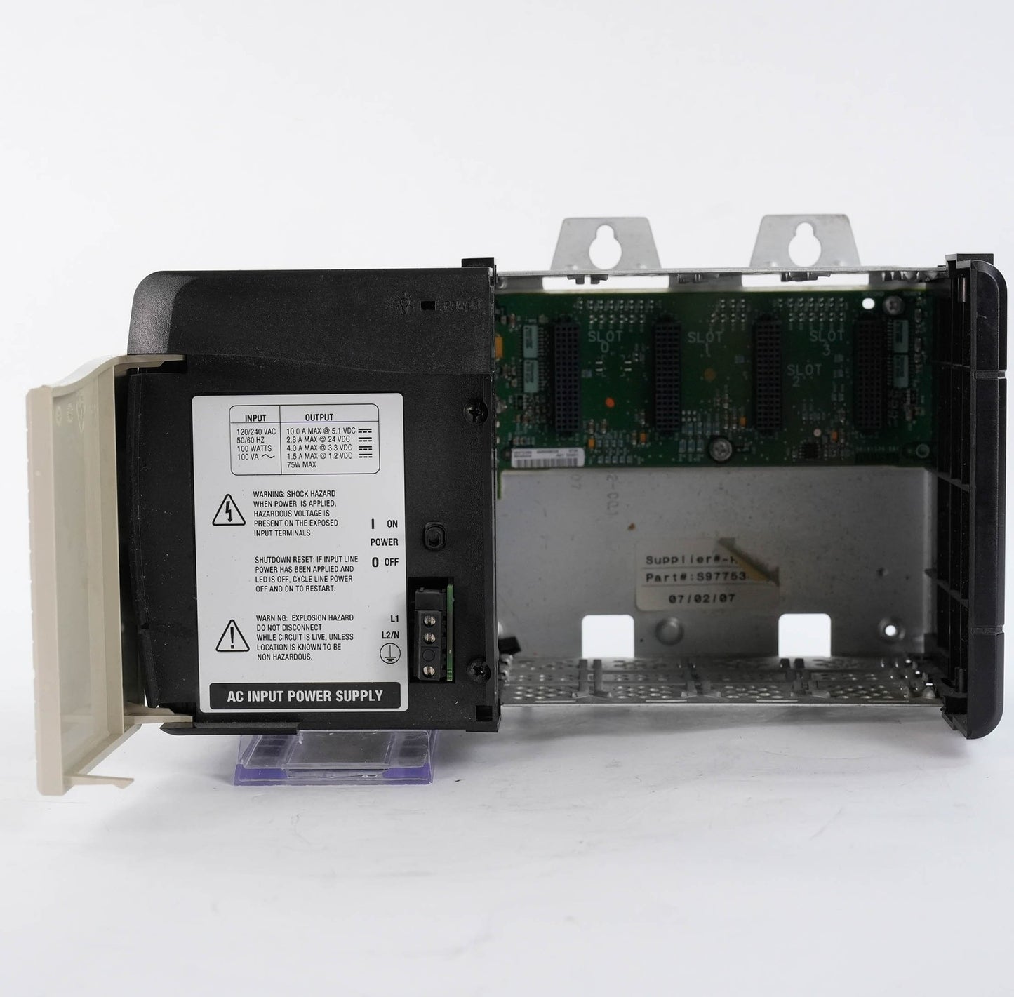Allen Bradley 1756-PA72 Ser C Power Supply 1756-A4 /B 4-Slot Chassis 85-265 VAC