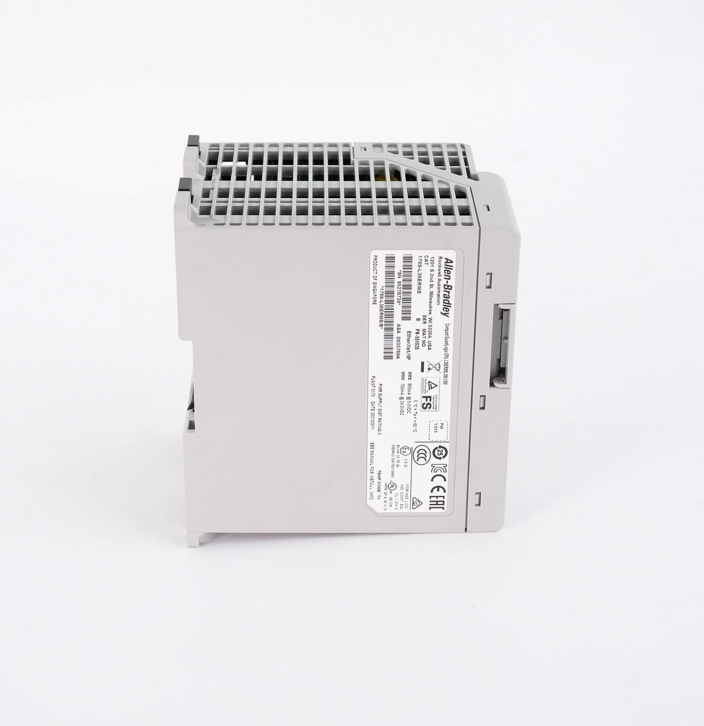 Allen Bradley 1769-L36ERMS /B Compact GuardLogix Safety Controller CPU