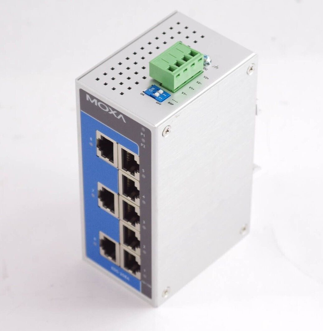 MOXA EDS-208A / EDS208A REV. 1.1 8-Port 10/100 Industrial Ethernet Switch