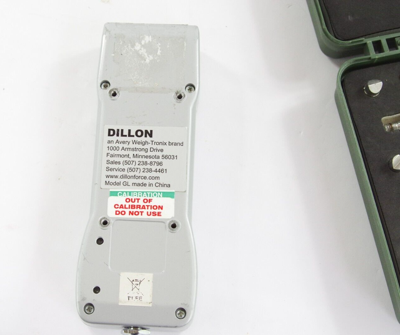 Dillon GL 250Nx0.1N / 55Lbf x.02Lbf Force Gauge 36321-055 Digital - NO CHARGER