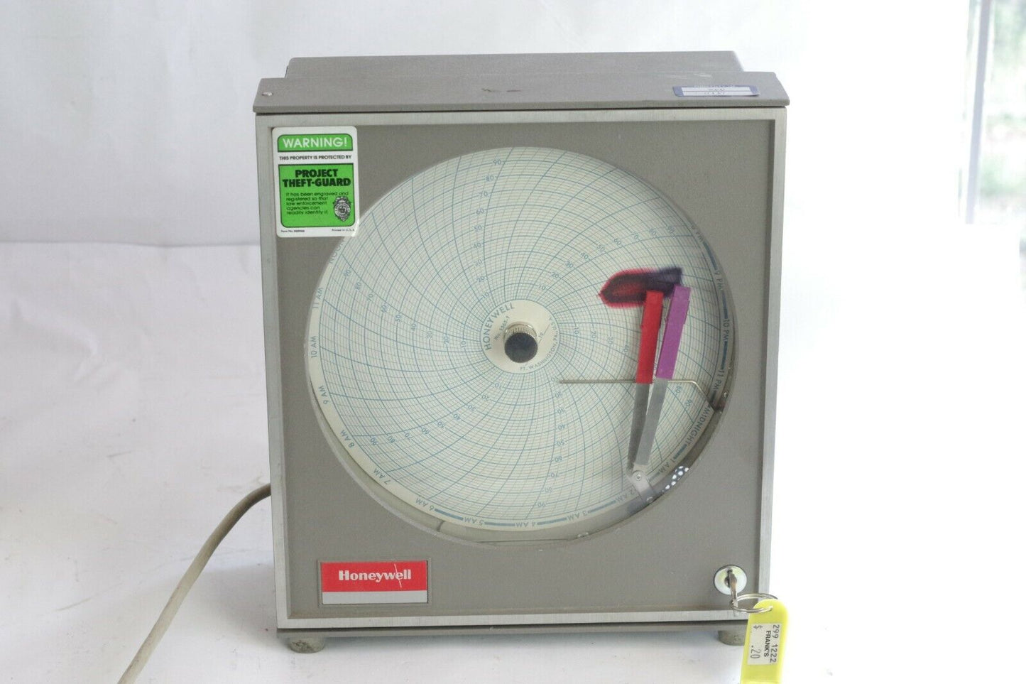 Honeywell Hygrothermograph 612X9-HT-00-00-1E16-L CHART RECORDER