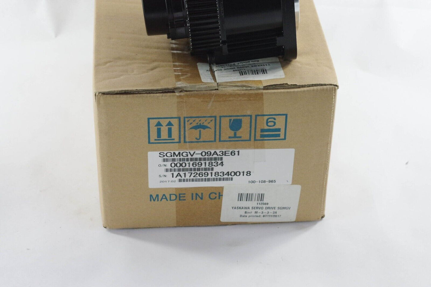 Yaskawa SGMGV-09A3E61 Servo Motor .0001697834 - Open Box