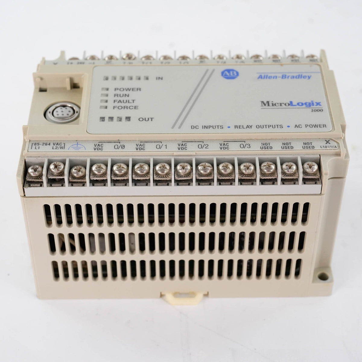 Allen Bradley 1761-L10BWA Ser E MicroLogix 1000 PLC 6 In 24VDC 4 Relay Out