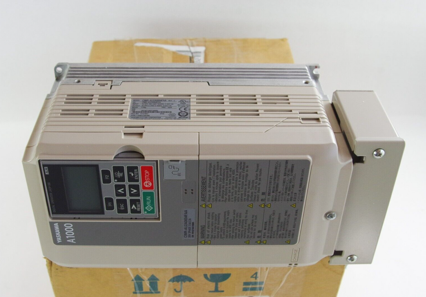 Yaskawa A1000 CIMR-AU2A0004FAA 0.75HP AC Servo Drive