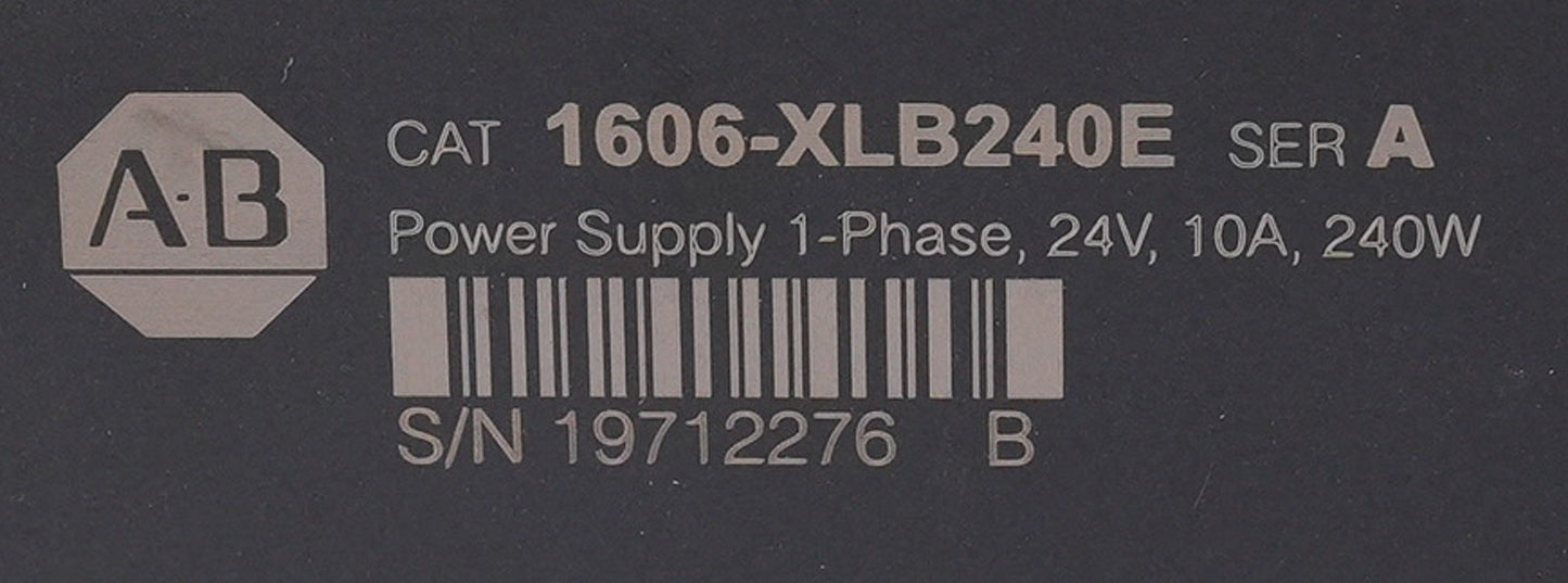Allen Bradley 1606-XLB240E /A Power Supply 1-Phase 24V 10A 240W 1606XLB240E