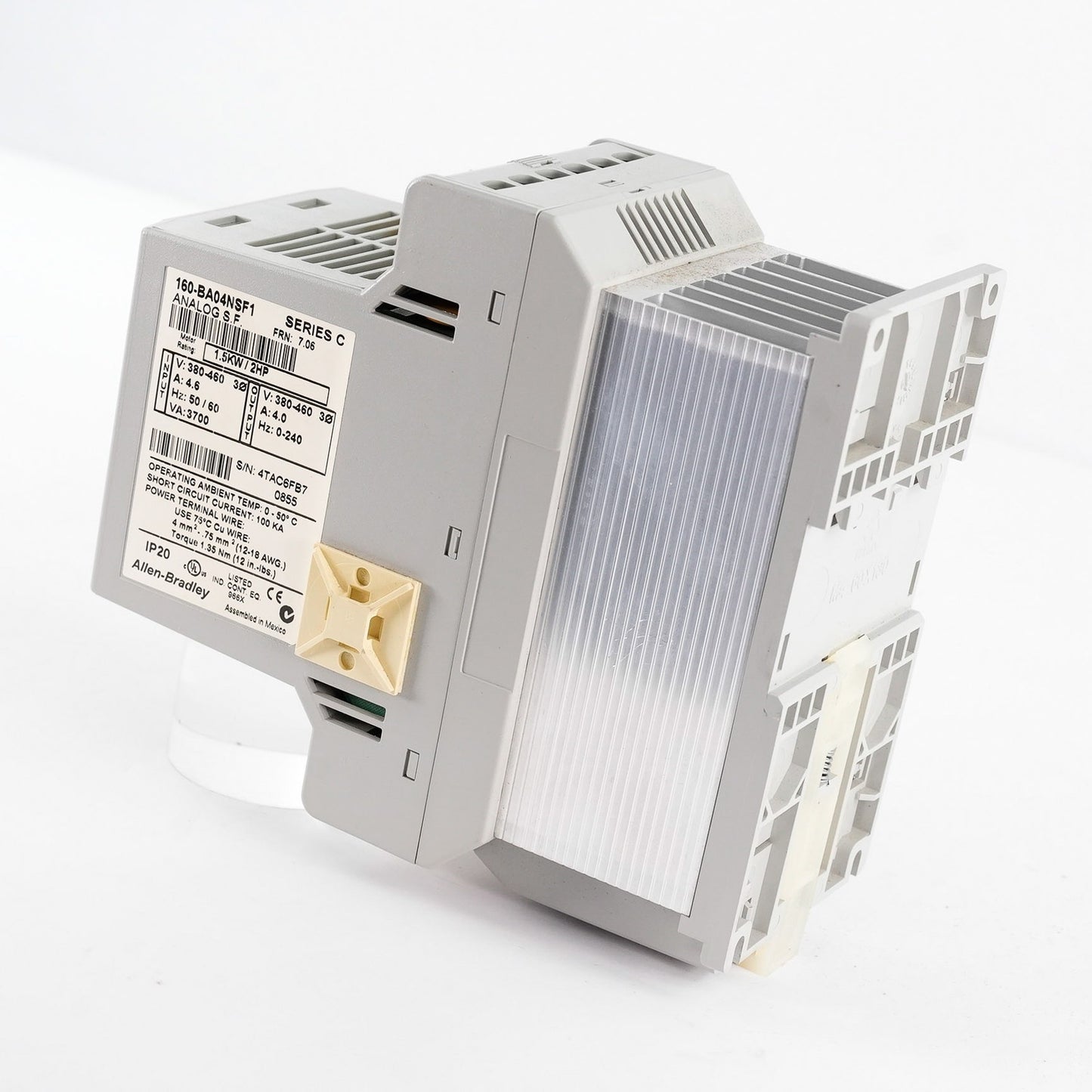 Allen Bradley 160-BA04NSF1 /C 3-Phase AC Drive 380-460V 1.5kW 160BA04NSF1