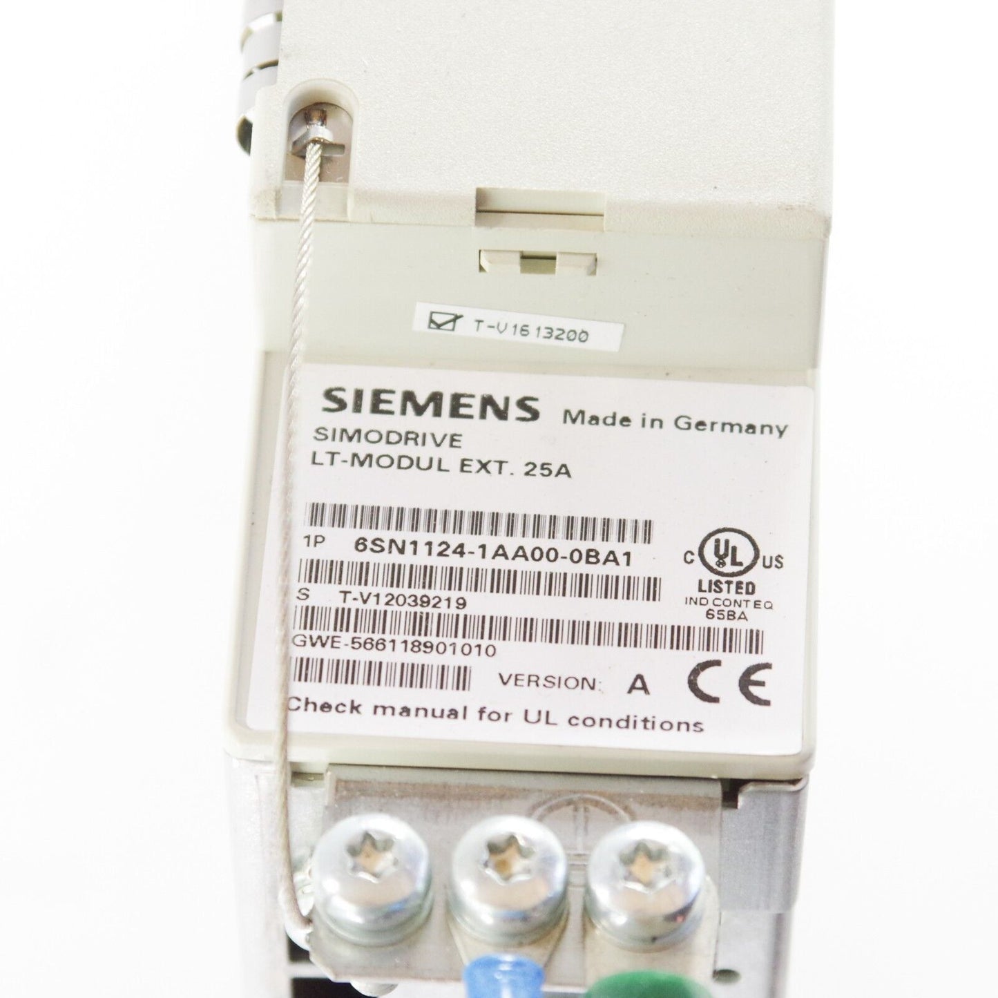 Siemens 6SN1124-1AA00-0BA1 / 6SN1118-0DJ21-0AA1 Simodrive LT Modul EXT 25A