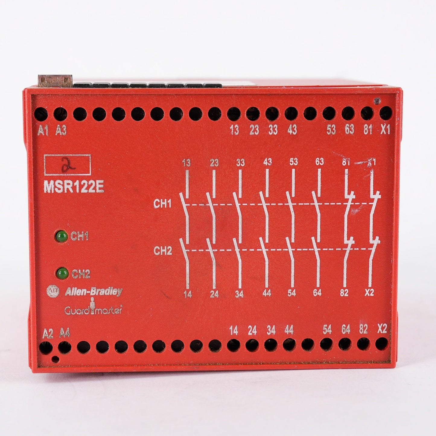 Allen Bradley 440R-E21357 /A Guardmaster MSR122E Safety Relay 115VAC 250V 4A