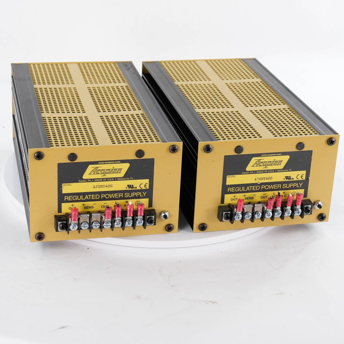 Acopian A20MT400 Linear Power Supply 20V 4A 105-125VAC 50/400Hz A20MT400 Case M