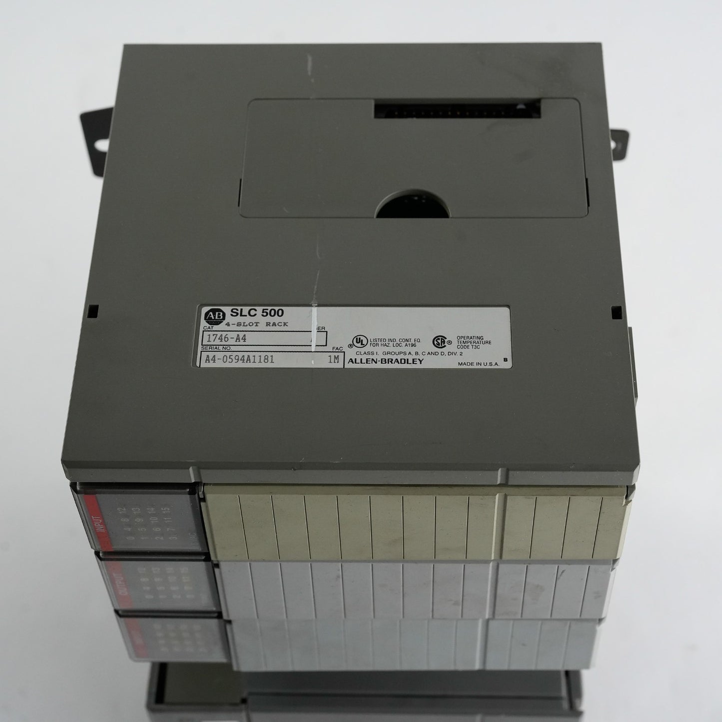 Allen Bradley 1746-P2 /C SLC 500 Power Supply Module + 1746-A4 PLC Rack