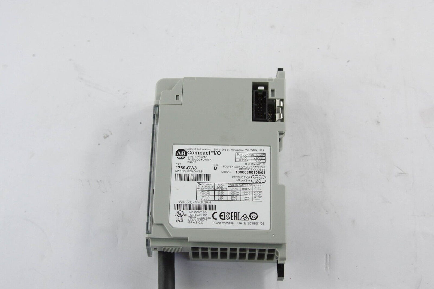 Allen Bradley 1769-OW8 Ser A CompactLogix Output Module