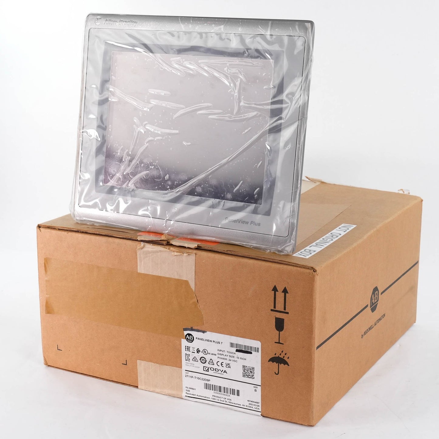Allen Bradley 2711P-T10C22D9P Ser A PanelView Plus 7 HMI 10.4in Not Original Box
