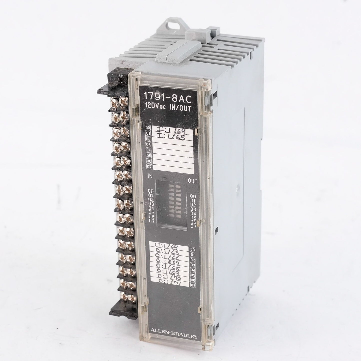 Allen Bradley 1791-8AC /B Rev. A01 Block I/O 8 Input 8 Output Module 17918AC