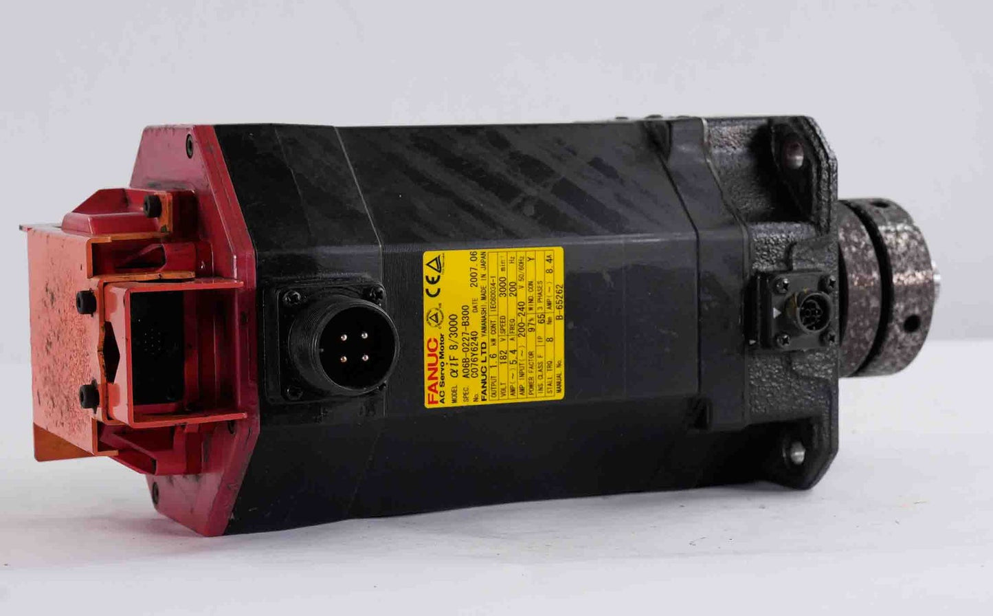 FANUC A06B-0227-B300 AC Servo Motor aiF 8/3000 1.6kW 182V A06B0227B300
