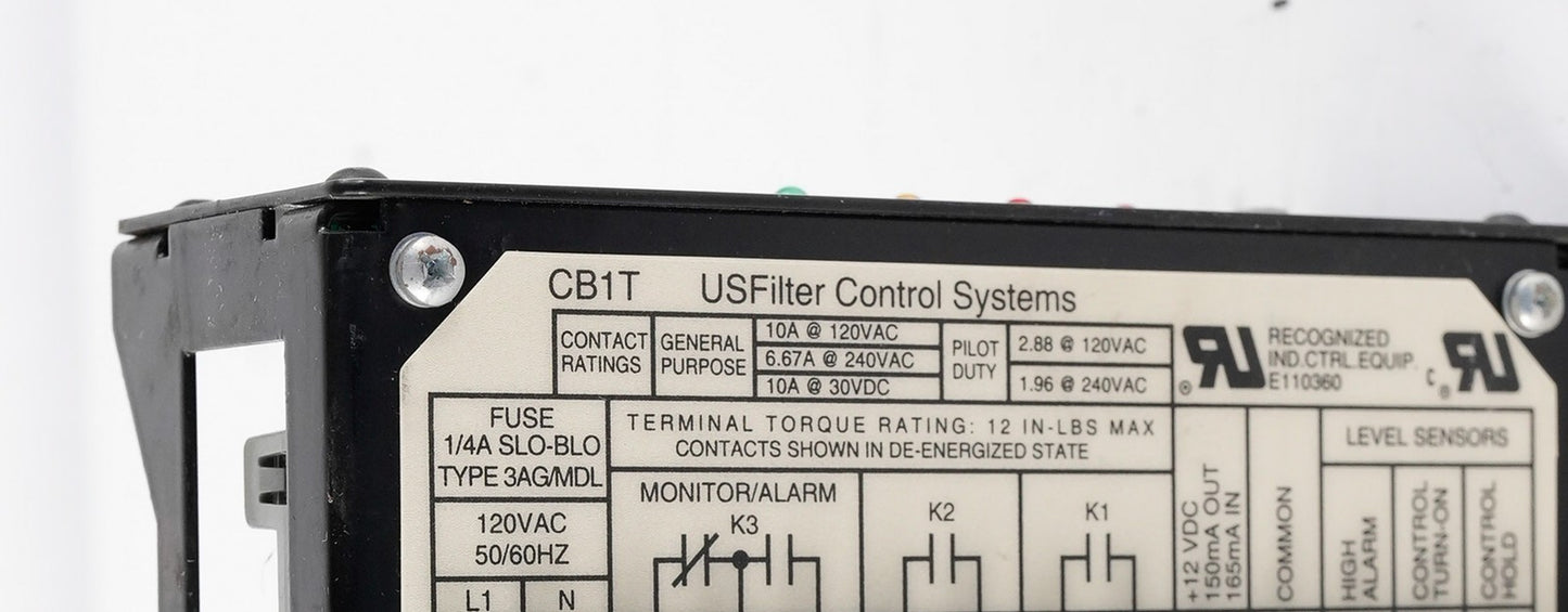 US Filter Control Systems 601280-01 CB1T Controller Pump Control Plus 120VAC