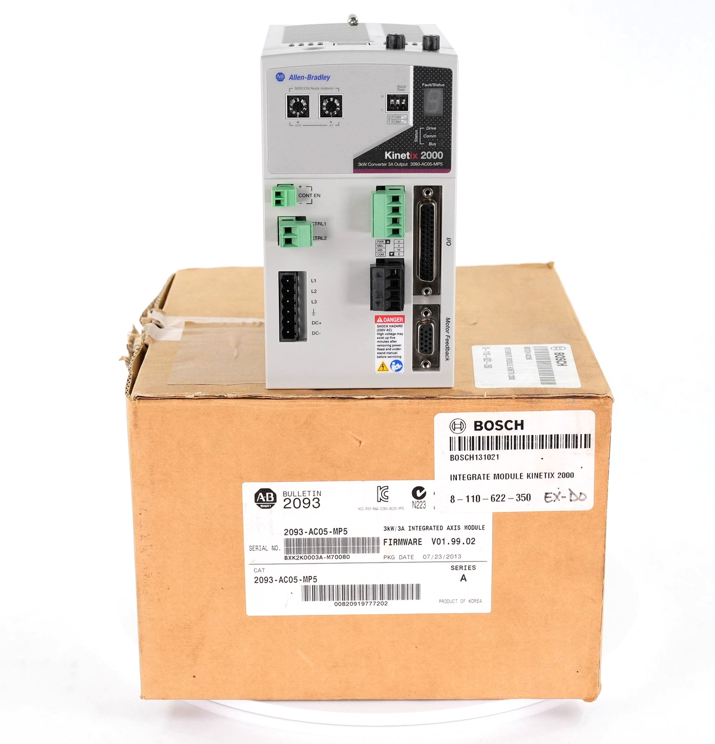 Allen-Bradley 2093-AC05-MP5 Kinetix 2000 3kw/3A Intergrated Axis Module Open Box