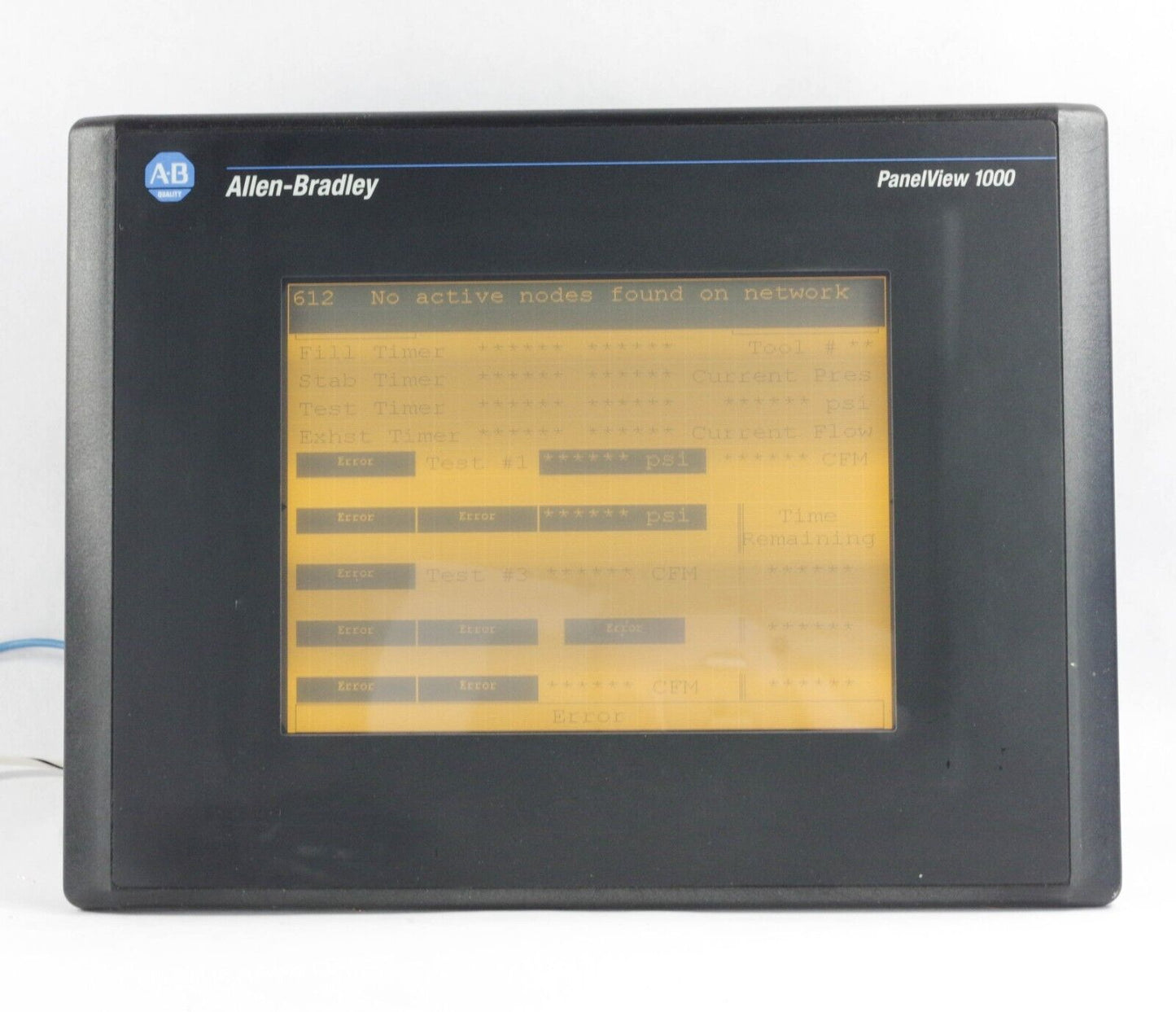 Allen Bradley 2711-T10G3L1 Ser A Rev K PanelView 1000 Grayscale Terminal