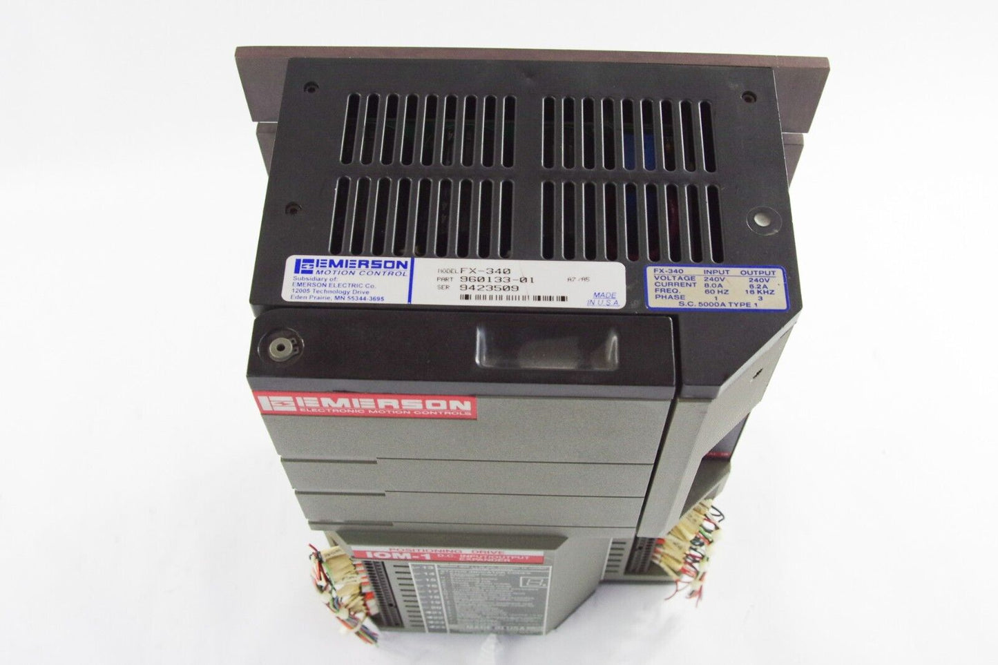 Emerson FX-340 Positioning Servo Drive 960133-01 A7/A5