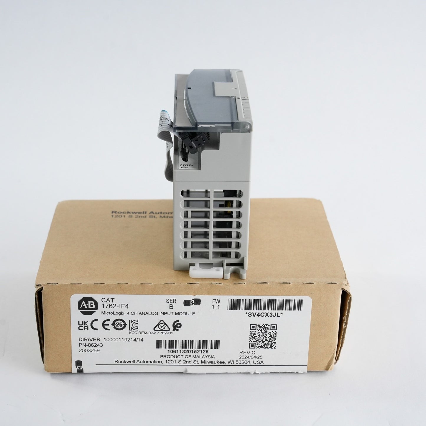 Allen Bradley 1762-IF4 /B MicroLogix 4 CH Analog Input Module FRN 1.1 - Open Box