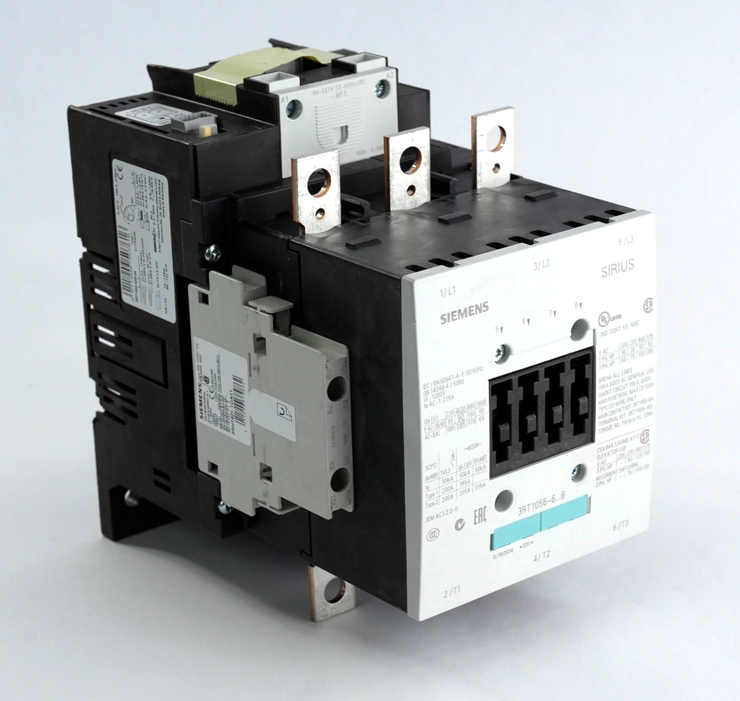 Siemens 3RT1056-6 SIRIUS Contactor 480 VAC Coil 3RT1 056-6NF36 3RT1056-6NF36