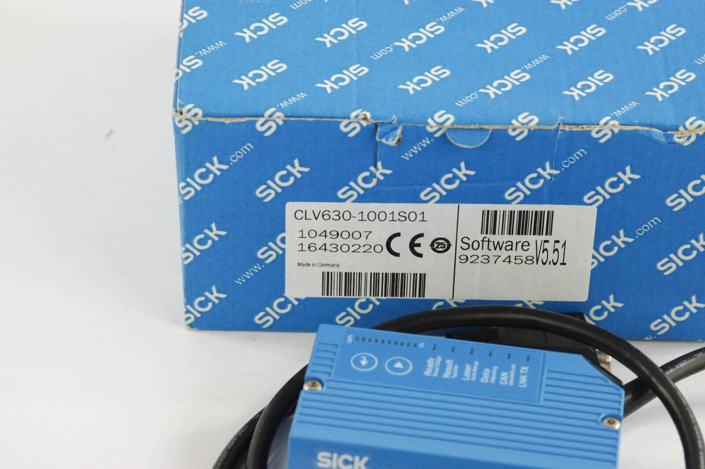 SICK CLV630-1001S01 / CLV6301001S01 1049007 Fixed Mount Barcode Scanner,