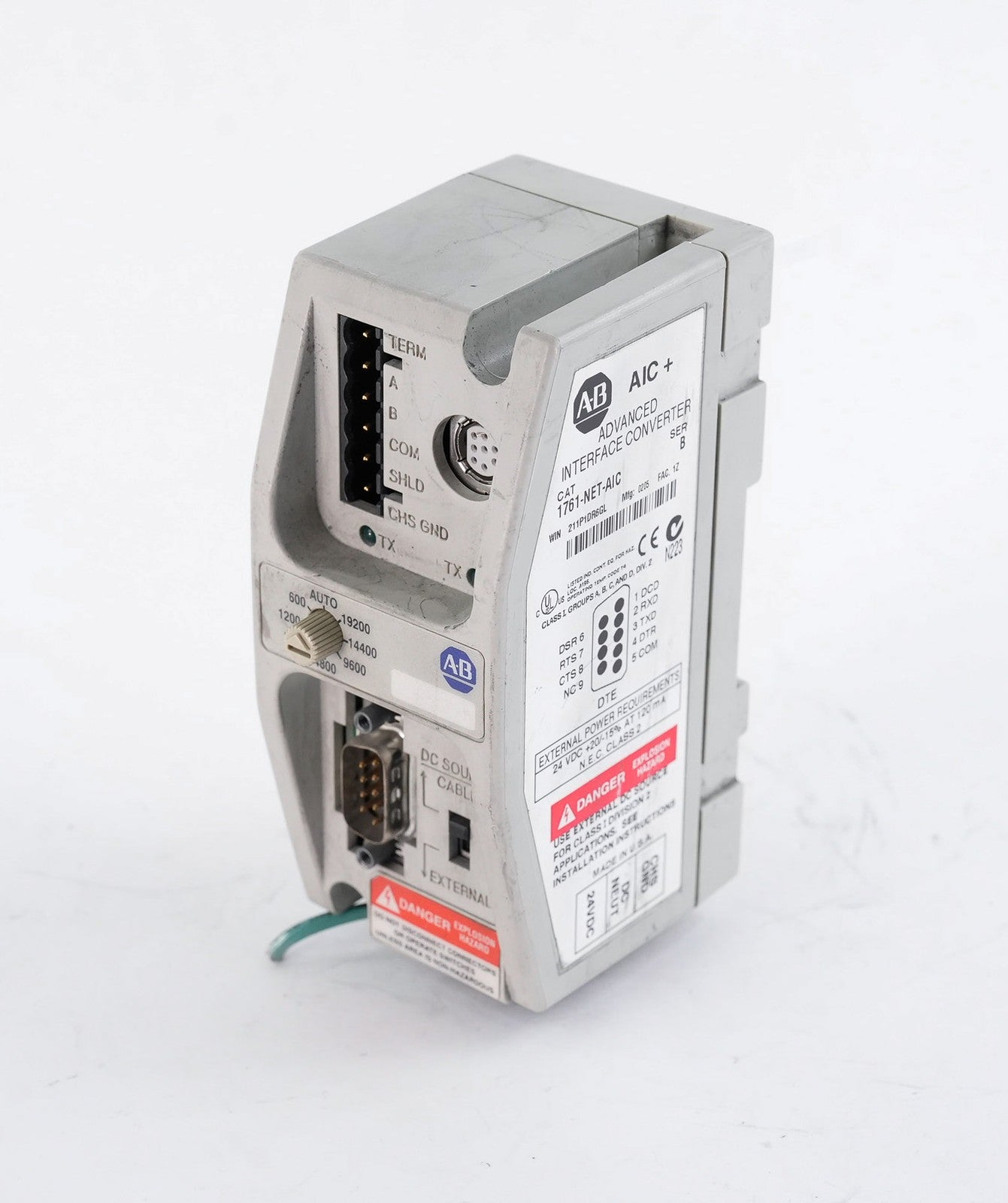 Allen Bradley 1761-NET-AIC /B Advanced Interface Converter 1761NETAIC