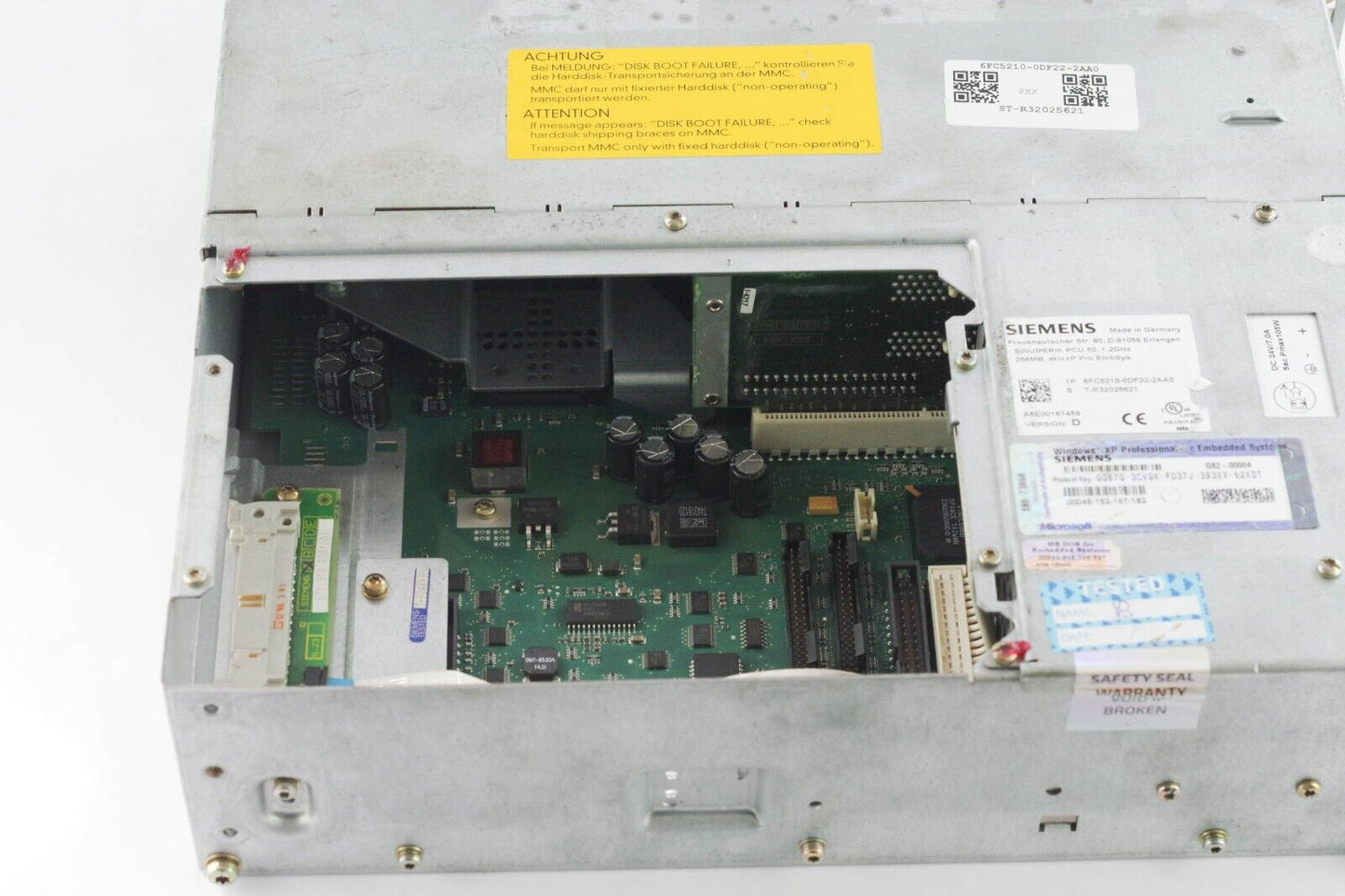 SIEMENS 6FC5210-0DF22-2AA0 Industrial Sinumerik PCU 50 Version D - No HD / Cover