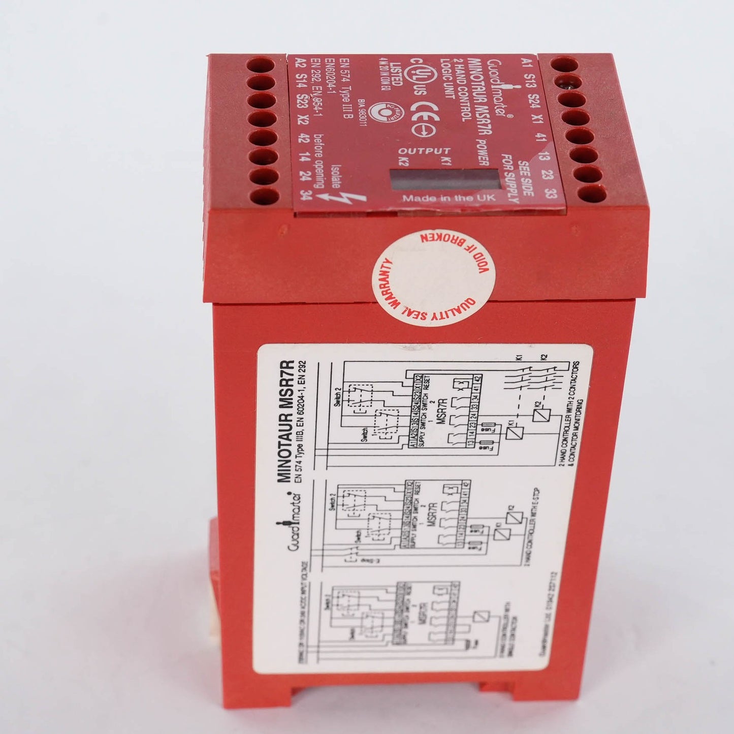 Allen Bradley 440R-D23021 Ser A Guardmaster MSR7R Safety Relay 24V AC/DC