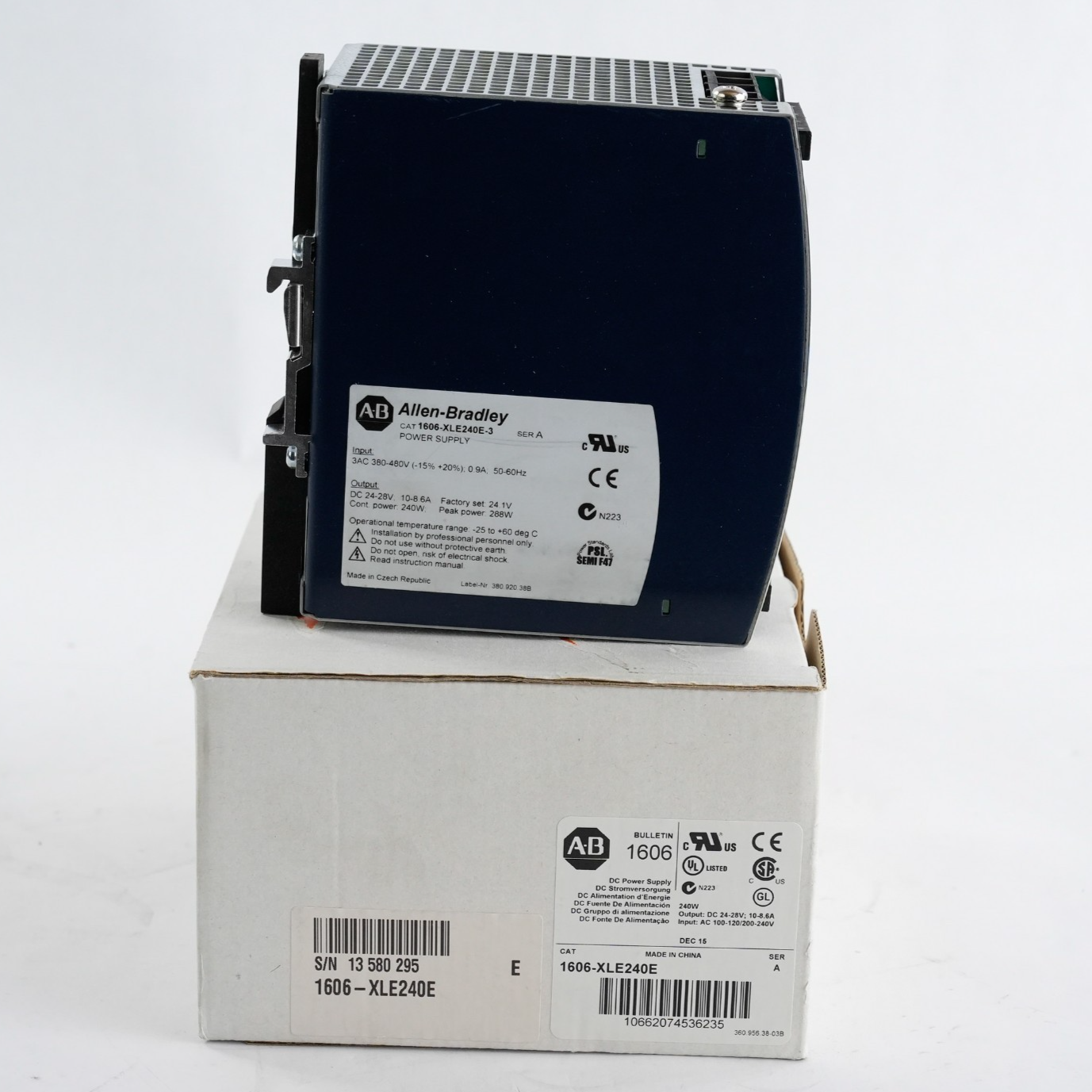 Allen Bradley 1606-XLE240E /A DC Power Supply 240W 28V 240V - Open Box